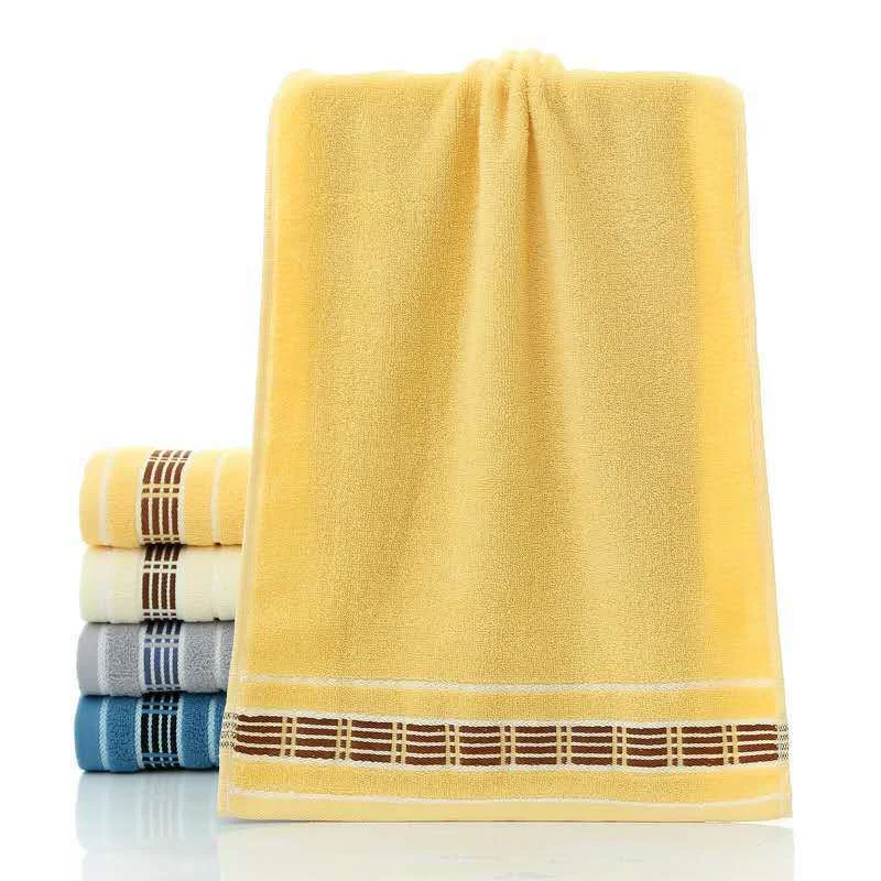 100% Cotton Face Towels, Striped Soft Absorbent Hand Towels, Reusable Household Bath Towels for Bathroom - Image 3