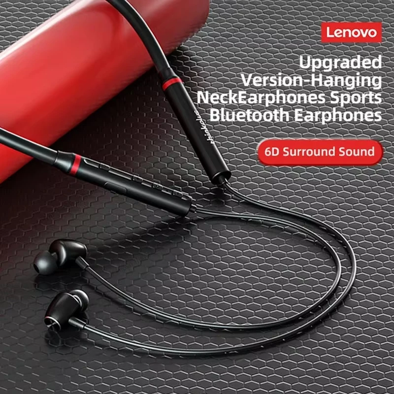 100% Origial Lenovo HE05X Bluetooth Earphones Earphone Waterproof Earplugs HIFI Sound Magnetic Neckband Headset Sports Headphone - Image 3