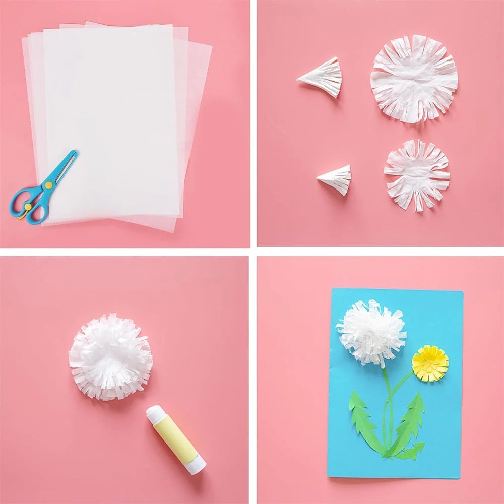 100 Sheets Tissue Paper 6 Assorted Colors for Gift Bags Packaging Floral Birthday Holidays Christmas Halloween and DIY Crafts - Image 2
