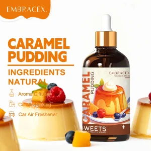 100ml Caramel Pudding Fragrance Oils For Diffusers, DIY Projects Long Lasting Sweet Scent Gift To Friends