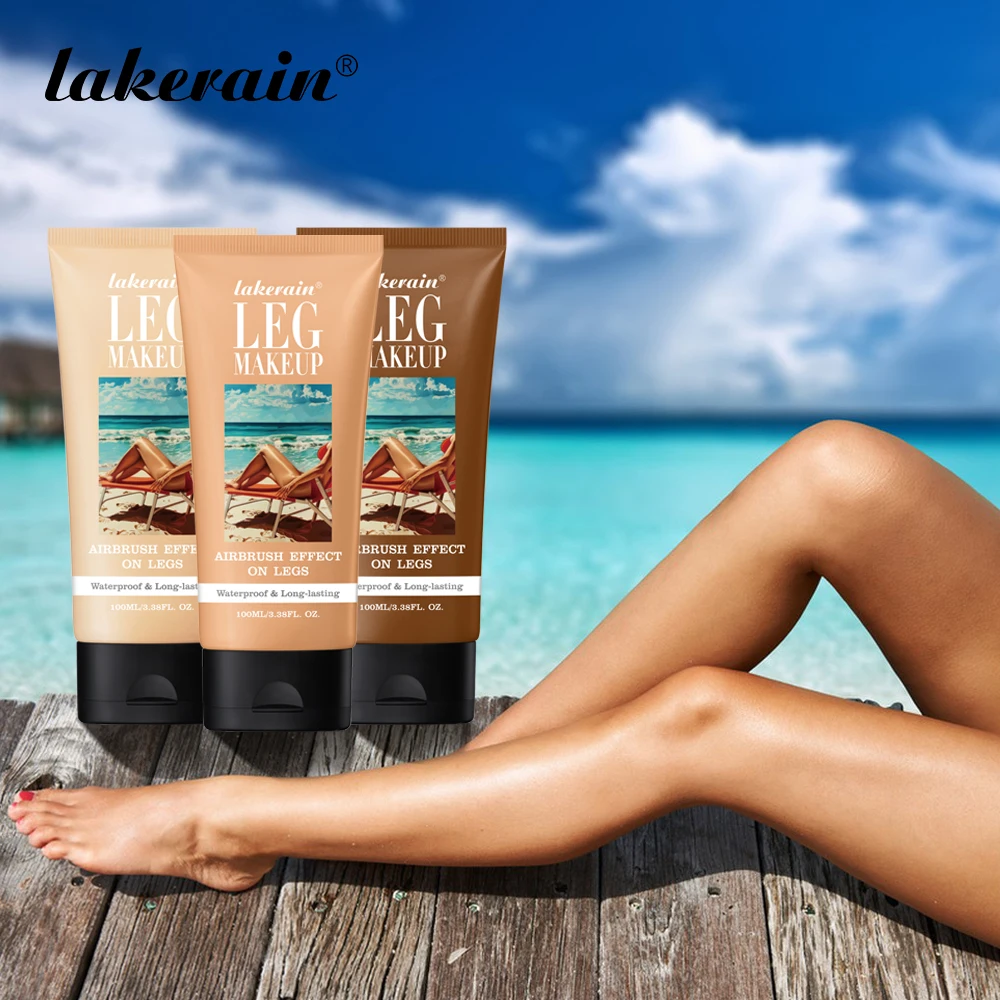 100ml Leg Makeup Long-lasting Waterproof And Anti-Transfer Concealer Even Skin Tone Wheat Tan Brown Liquid Foundation
