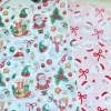 10Sheets Christmas Tissue Paper Santa Claus Berry Holly Tree Pattern Gift Wrapping Paper Bouquet Flower Wrapping Paper Cake Gift