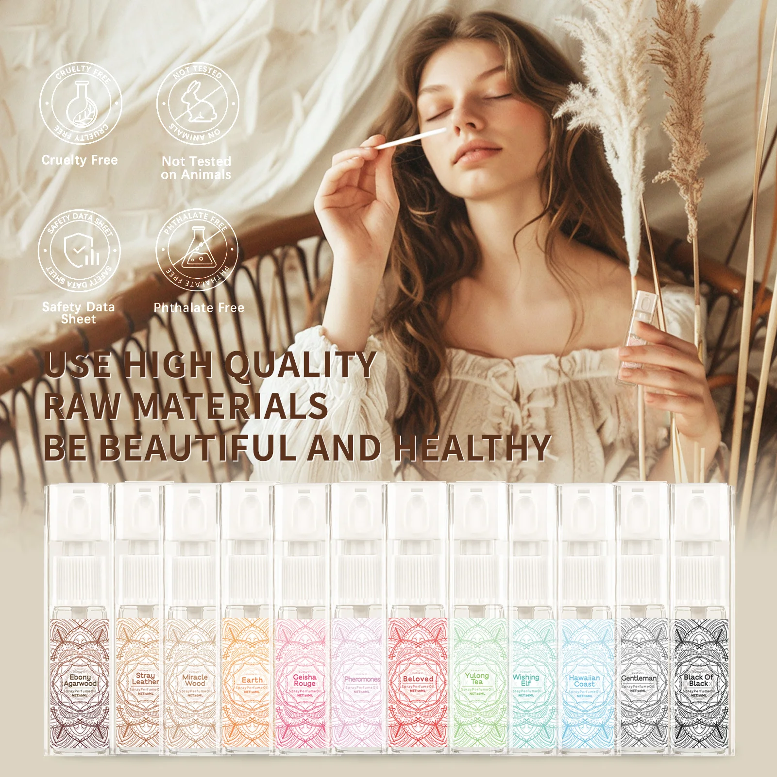 10ml Beloved Spray Fragrance Oils Reed Diffuser Oil Long-Lasting Fragrance For Gift for Friends/Women - Image 3
