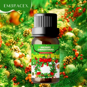 10ml Christmas Wreath Fragrance Oils Merry Christmas Aroma Oils Types DIY Christmas Gifts