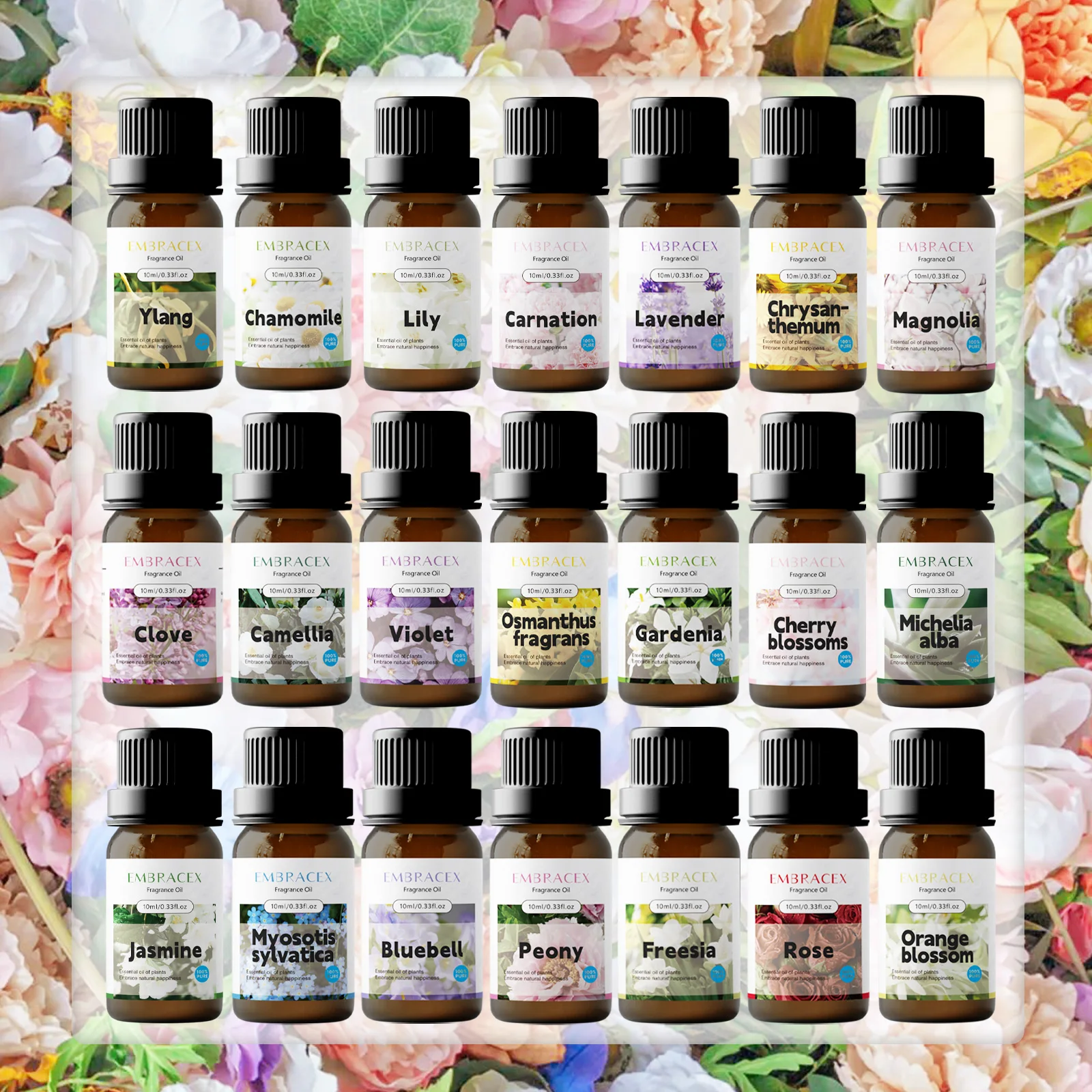 10ml Peony Fragrance Oils Flower Fragrance For Humidifier/Diffusers to Women Gifts - Image 3