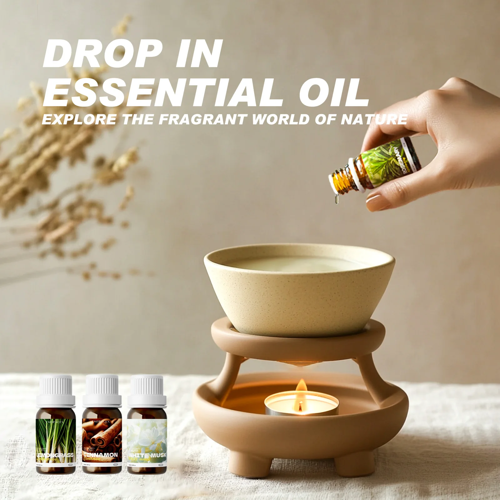 10ml White Musk Essential Oils Aromatherapy Essential Oil Plant Fragrance For Relieve Psychological Stress - Image 3