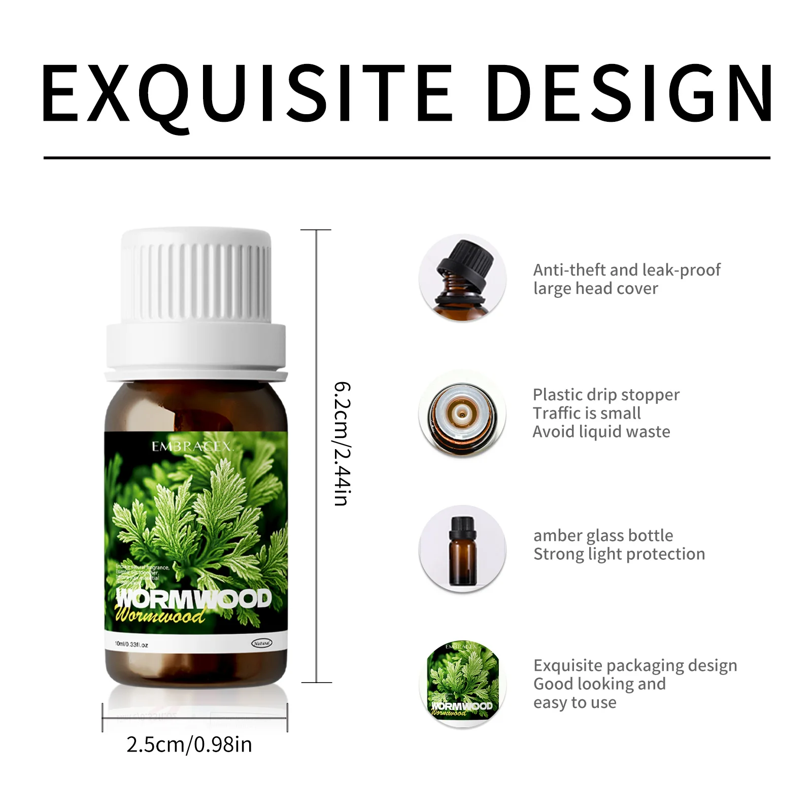 10ml Wormwood Pure Plant Essential Oil For Diffusers, DIY Projects, Candle Making, Gift for Friends, Aromatherapy - Image 4