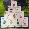 10pcs Christmas Mini Pocket Hug Cards With Resin Ornaments Holiday Atmosphere Heartwarming Cards Christmas Gifts Greeting Card