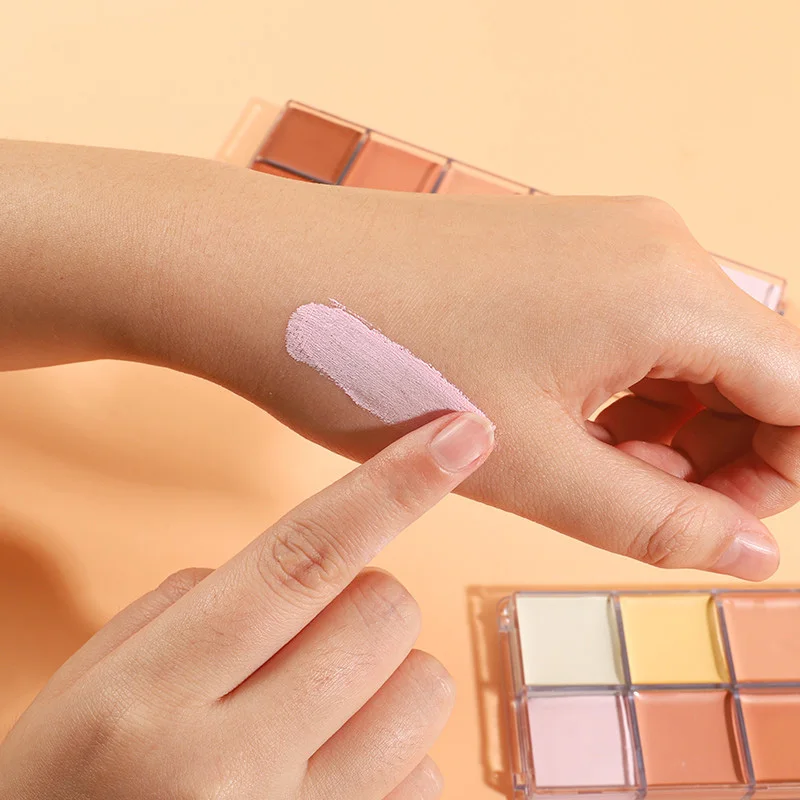 12 Color Concealer Palette Nude Contour Cream Acne Spot Dark Circles Cover Face Foundation Brighten Pigment Cosmetic Makeup Tool - Image 3