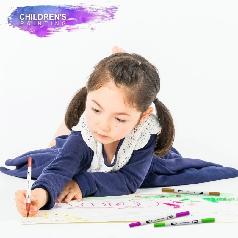 12/24/36 120 Colors Double Ends Manga Art Brush Pen Set Pencil Watercolor Art Markers Fineliner Calligraphy Pens Art Supplies - Image 6