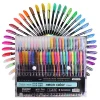 12/24Pcs Metallic Glitter Colors Gel Pens & Pen Refills For School Office Adult Coloring Book Journals Drawing Art Markers