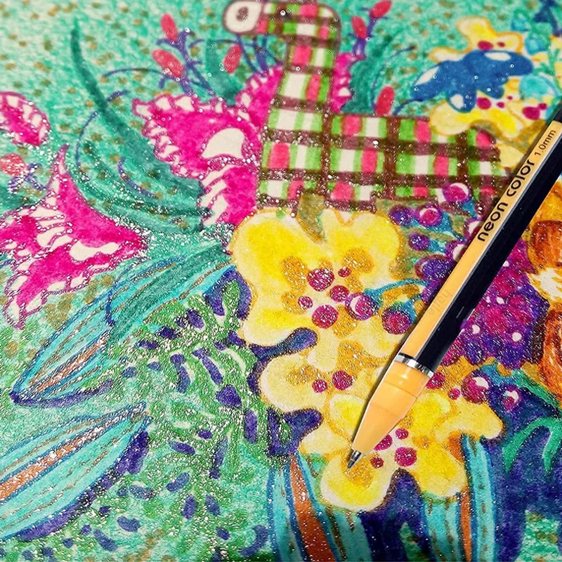 12/24Pcs Metallic Glitter Colors Gel Pens & Pen Refills For School Office Adult Coloring Book Journals Drawing Art Markers - Image 6