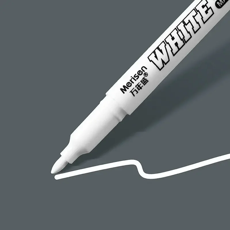 1/2/3/4/5Pcs White Marker Pens 2.0mm Oily Waterproof White DIY Graffiti Sketching Markers Stationery Wrting School Supplies - Image 5