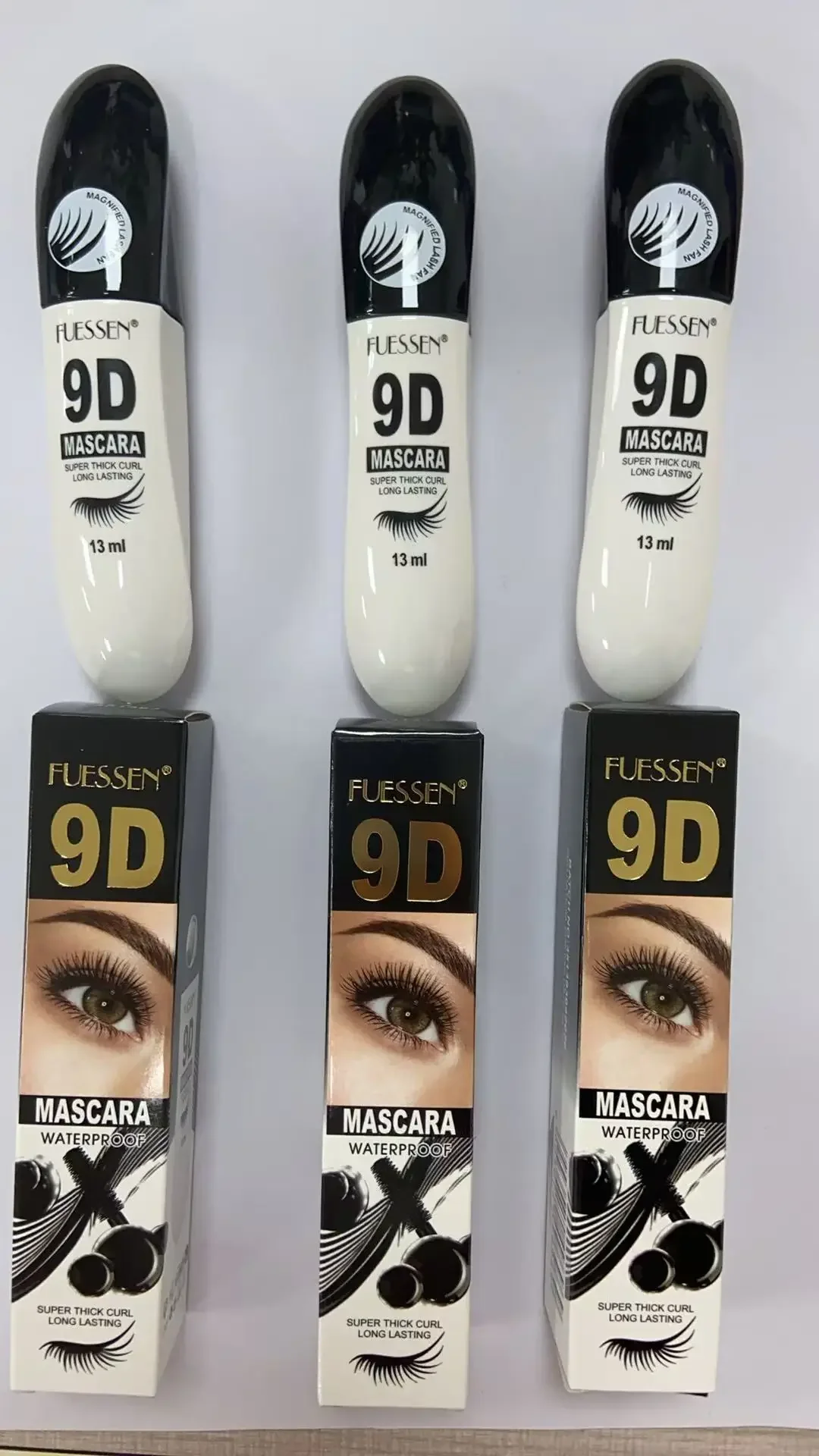 1/2/3PCS 9D Fiber Mascara Set Waterproof Durable Curling Mascara Sweatproof Anti-smudge Slimming Base Mascara for all skin types - Image 5
