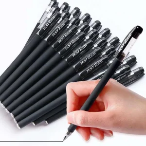 12pcs Quick-Drying Gel Pens, 0.5mm Fine Tip, Black Ink - Ideal Choice for Office and School clea For school office use only