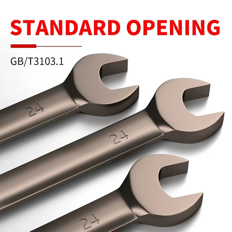12pcs/6pcs Dual-use Ratchet Head Quick Wrench Set Hardware Tools 72 Teeth Wholesale 180 Degree Rotation - Image 5