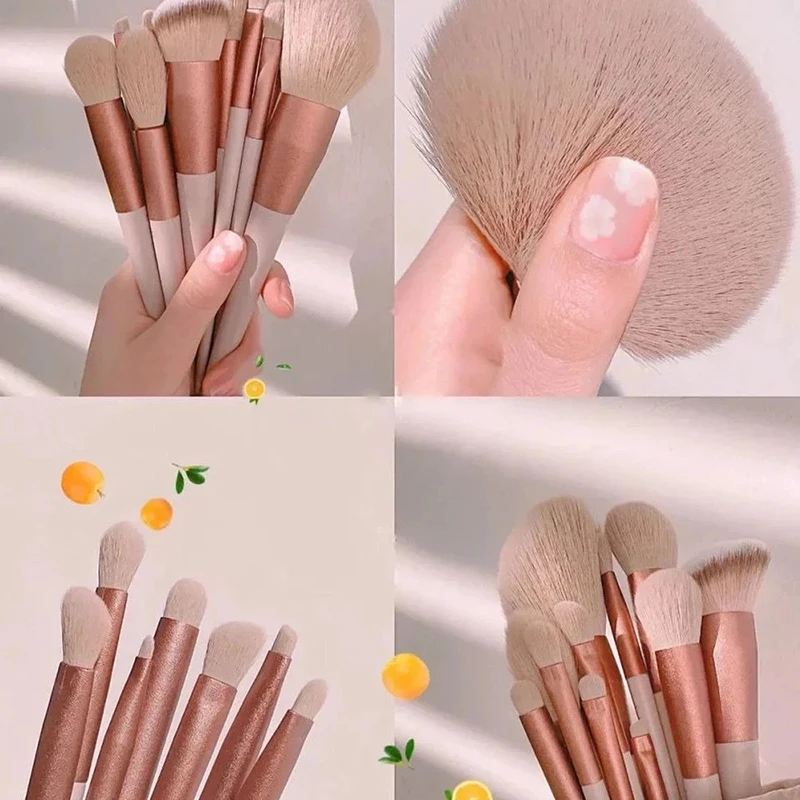 13PCS Of New Makeup Brush Set Portable Soft Hair Powder Brush Eye Shadow Brush Full Set Of Makeup Brush Tools - Image 3