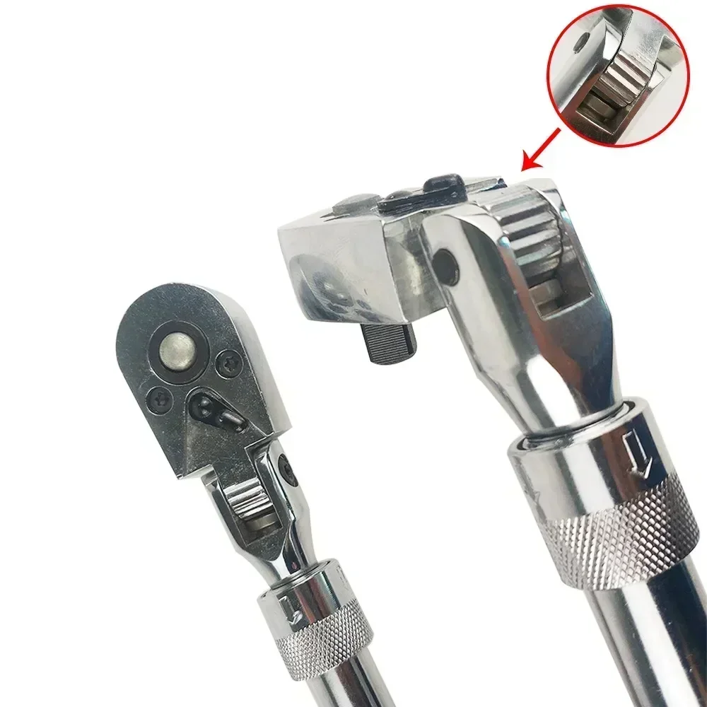 1/4 1/2 3/8 72-Tooth Carbon Steel Retractable Ratchet Wrench Automatic Quick Release Spanner Multifunctional Hand Tool - Image 5