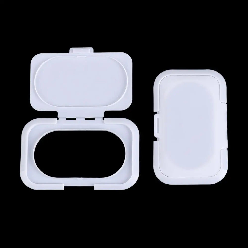 1/5/10Pcs Plastic Rectangular Baby Wipes Lid Snap-Strap Flip Caps Reusable Replacement Tissues Cover Useful Dustproof Box Lid - Image 3