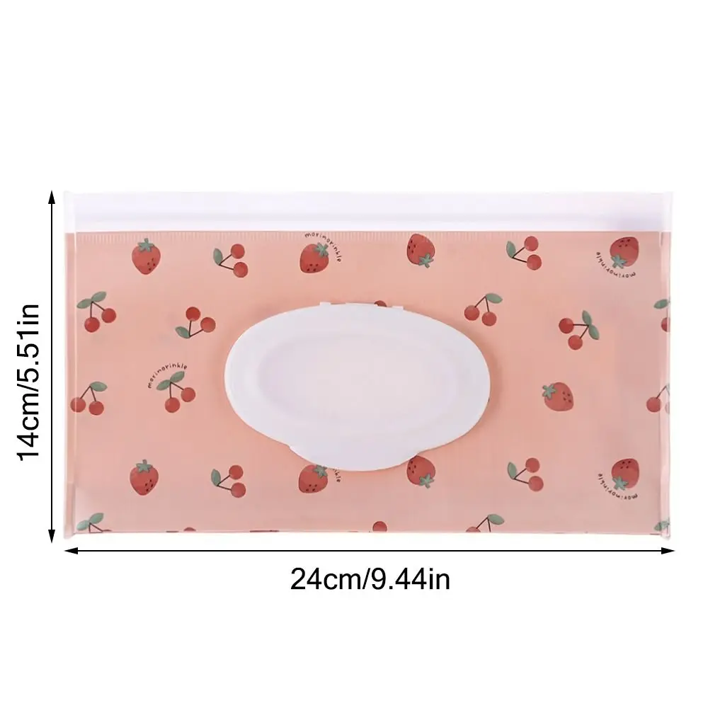 1PC EVA Baby Wet Wipe Pouch Portable Buckle Wipes Holder Case Flip Cover Snap-Strap Reusable Refillable Wet Wipe Bag Tissue Box - Image 6