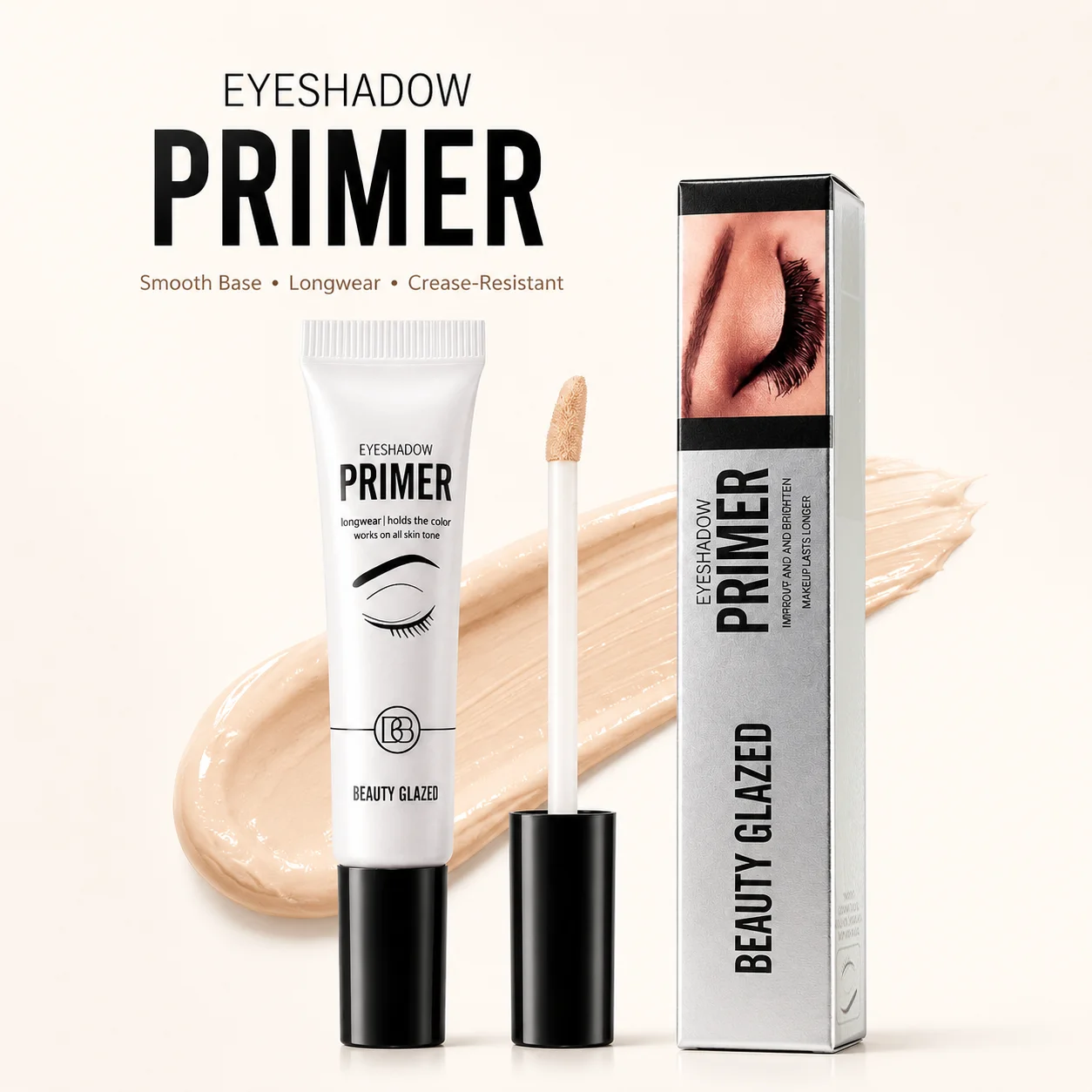 1PC Eyeshadow Makeup Primer Smooth & Crease-Resistant Eye Makeup Waterproof Long-Lasting Wear Translucent Shade Eye Base Primer - Image 6