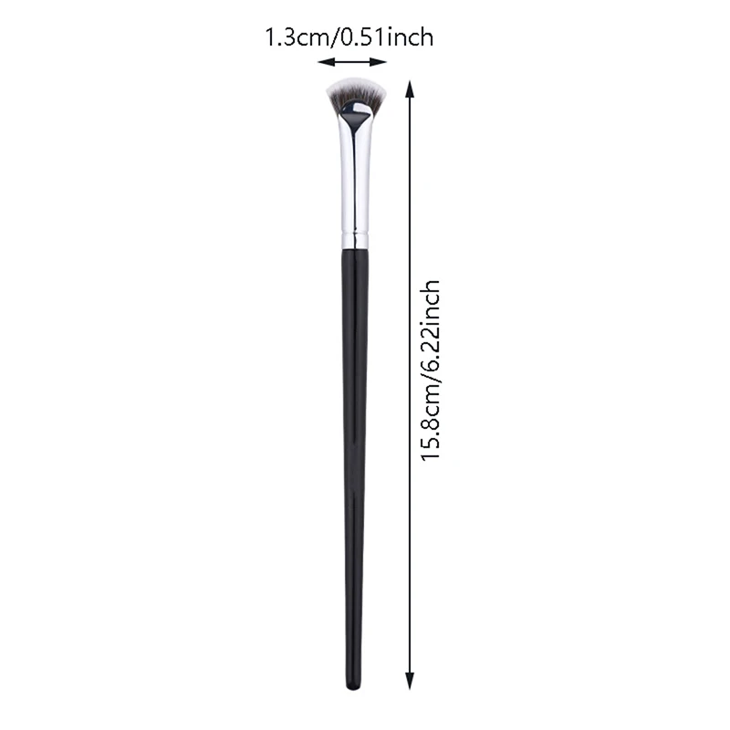 1PC Fan-shaped Eyelash Brush Soft No Shedding Professional Beauty Eyelash Makeup Brushes Mascara Highlighter Powder Smudge Tool - Image 6