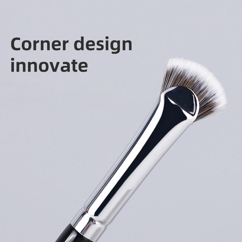 1PC Fan-shaped Eyelash Brush Soft No Shedding Professional Beauty Eyelash Makeup Brushes Mascara Highlighter Powder Smudge Tool - Image 5