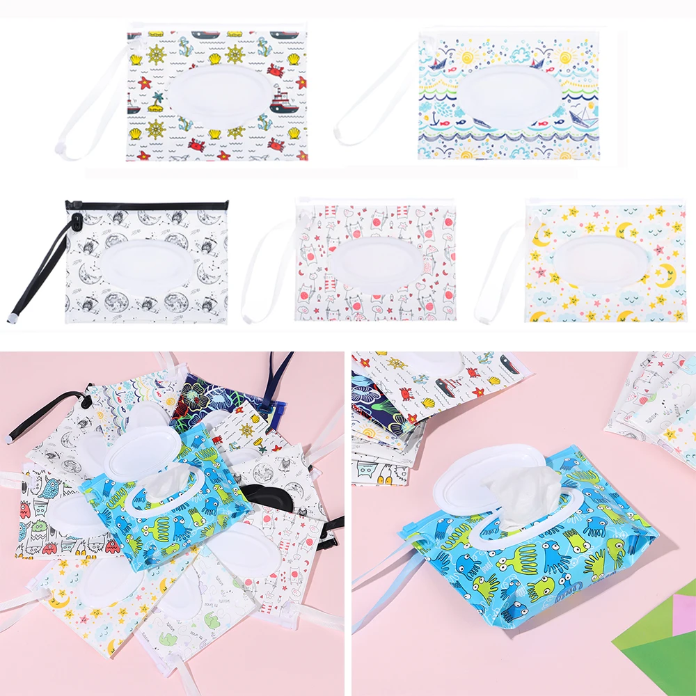 1PC Fashion EVA Reusable Cleaning Wipes Case Wet Wipes Bag Wipes Container Wet Wipes Box - Image 2