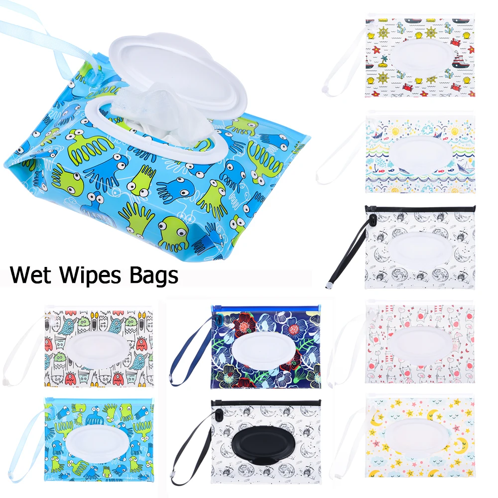 1PC Fashion EVA Reusable Cleaning Wipes Case Wet Wipes Bag Wipes Container Wet Wipes Box
