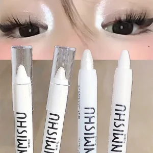 1PC Glitter Highlighter Pen Pearlescent Matte White Silvery Brighten Eyeshadow Stick Shiny Eye Face Makeup Dazzling Effect