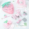 1PC Tool Set High Beauty Strawberry Efficiency Set Stapler Storage Stationery Student Specific Tool Set