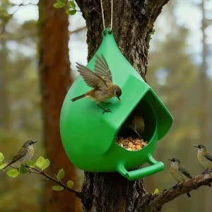 1PCS Durable plastic outdoor hanging bird feeder for courtyard decoration