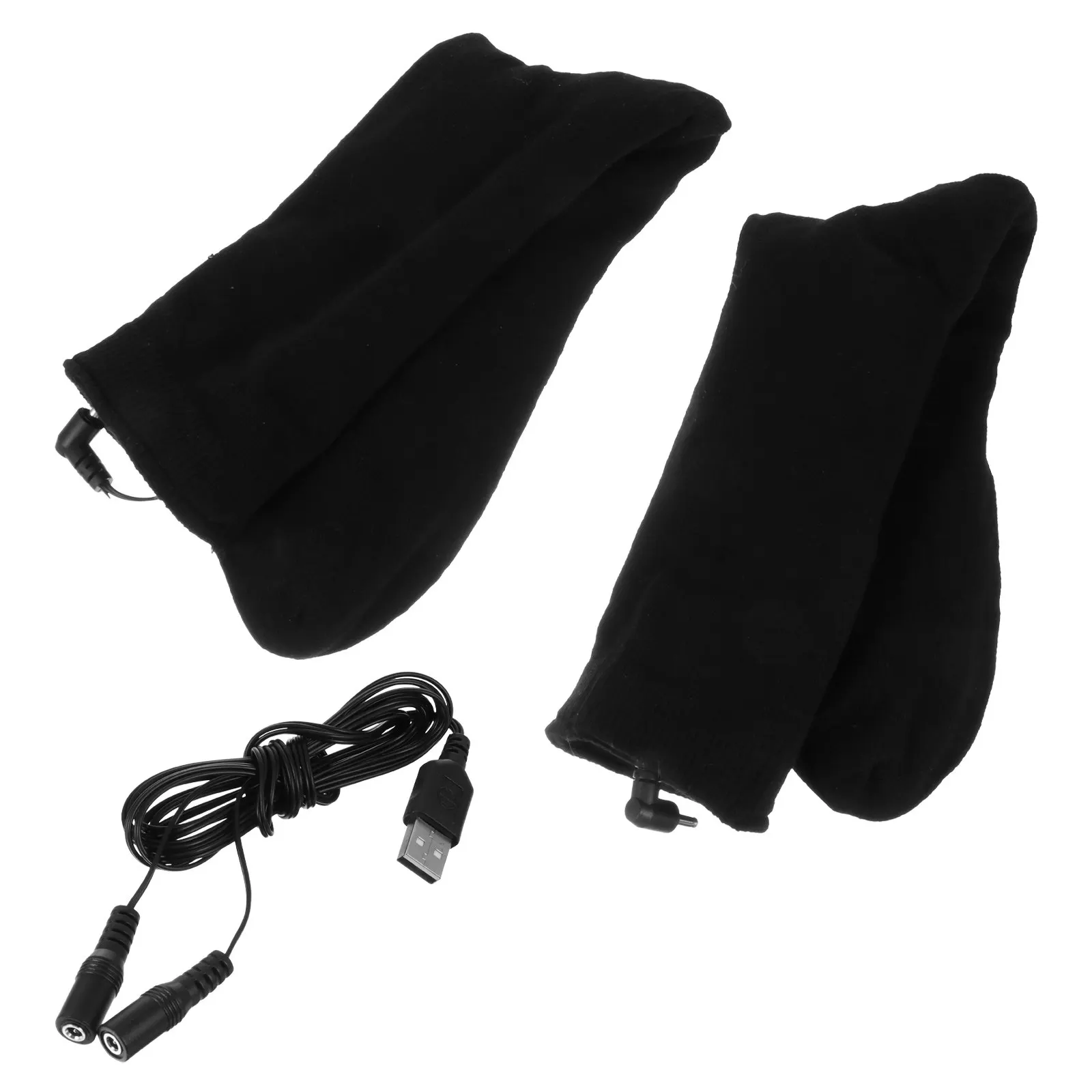1Pair Heating Socks Cotton Heated Stockings Smart Temperature Regulation Winter Warm Footwear for Cycling Hiking Camping Skiing - Image 2