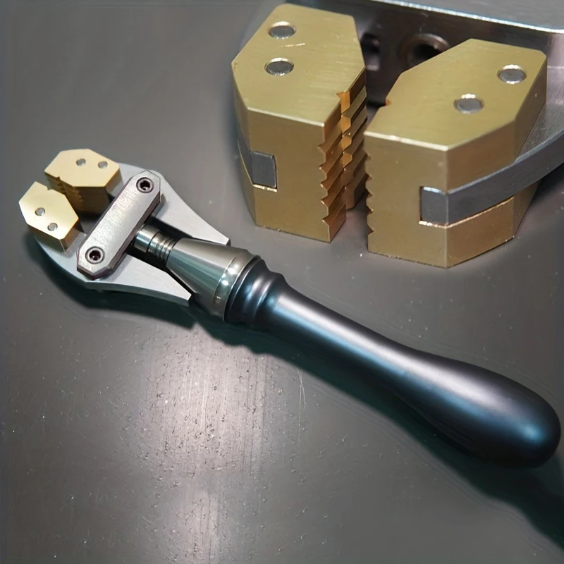1Pc High Quality Adjustable Hand Held Vise, Brass jaws,Wire Working, Hand DIY Tool Clamp - Image 5