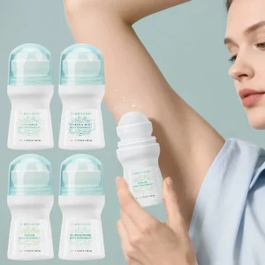 1Pcs Light Green Deodorant Roll Aluminum Free Portable Antiperspirant Underarm Odor Remover Dry Smooth Fragranced Body Deodorant