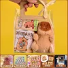 1Set Pen Stickers Notebook Plush Pendants Handbag Final Prizes Stationery Gift Bag For Students Kawaii Capybara Stationery Kit