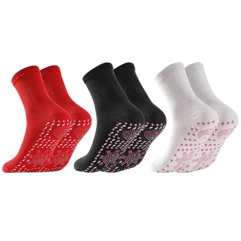 1pair Unisex Winter Warm Self-Heating Health Socks Pain Relief Outdoor Anti-Cold Therapy Magnetic Thermal Stockings Men/Women - Image 6