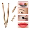 1pc Double-headed Brush Retractable Lip Brush Eye Liner Eyeshadow Eyebrow Lipstick Brushs Makeup Tools