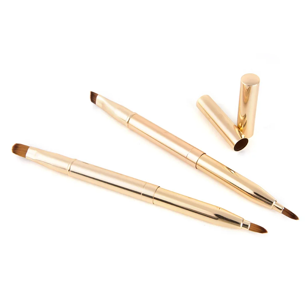 1pc Double-headed Brush Retractable Lip Brush Eye Liner Eyeshadow Eyebrow Lipstick Brushs Makeup Tools - Image 5