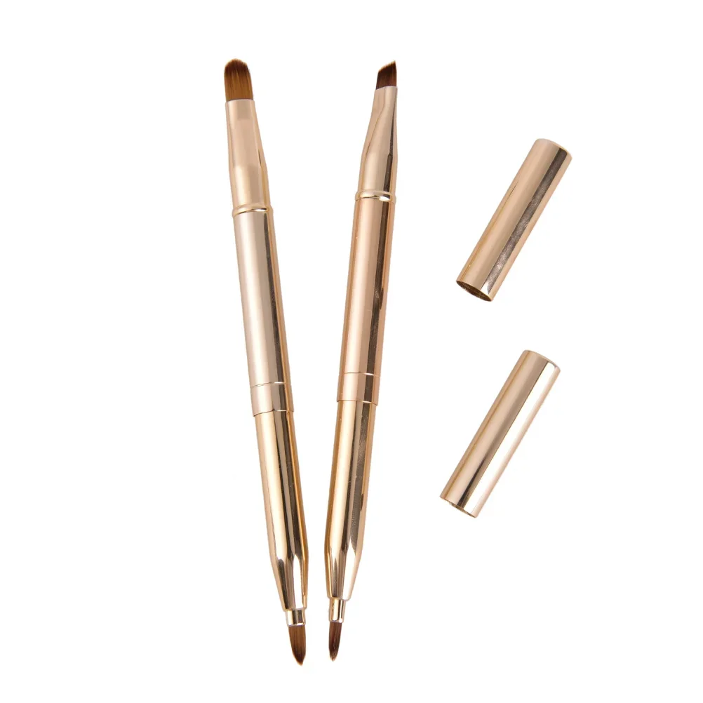1pc Double-headed Brush Retractable Lip Brush Eye Liner Eyeshadow Eyebrow Lipstick Brushs Makeup Tools - Image 3