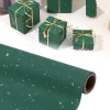 1roll Luxury Hot Stamping Gift Wrapping Paper Elegant Gift Packaging for Christmas Wedding Valentine's Day Birthday DIY Craft