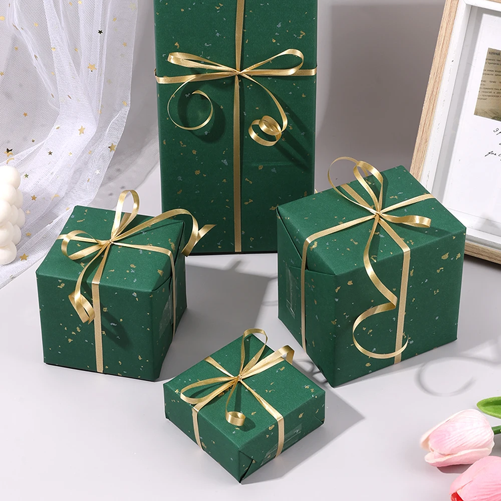 1roll Luxury Hot Stamping Gift Wrapping Paper Elegant Gift Packaging for Christmas Wedding Valentine's Day Birthday DIY Craft - Image 3