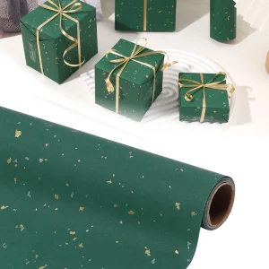 1roll Luxury Hot Stamping Gift Wrapping Paper Elegant Gift Packaging for Christmas Wedding Valentine's Day Birthday DIY Craft