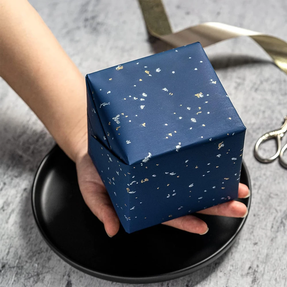 1roll Wrapping Paper Gift Wrapping Paper Gift Floral Wrapping Paper Great for DIY Craft Packaging Christmas Party Gift Box Paper - Image 3