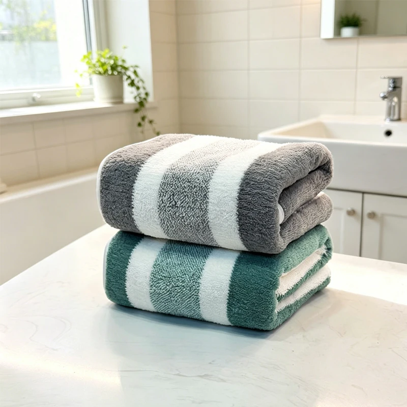 2-Pack Towels with Strong Water Absorption, Quick Drying, No Shedding, and Durability - Very Suitable for Home, Beach, and Face - Image 2