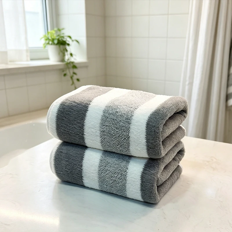 2-Pack Towels with Strong Water Absorption, Quick Drying, No Shedding, and Durability - Very Suitable for Home, Beach, and Face - Image 4