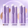 2 in 1 Color Changing Foundation Stick With Brush Ivory White Natural Color Dark Skin Tone Full Coverage Concealer Base Makeup