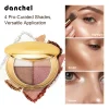 2-in-1 Highlighting Eye & Cheek Palette -Soft Shimmery Tones Blendable Formula All-in-One for Glowing Eye & Cheek Makeup Palette