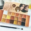 20-Color Concealer Palette with Small Brush Earth Tone Foundation Full Coverage Brightening Water-Resistant Makeup Tray