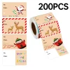 200Pcs Christmas Decor Gift Series Self‑adhesive Sticker Labels Holiday Decoration DIY Sealing Stickers
